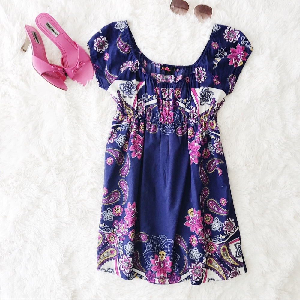 Forever 21 on/off shoulder mini dress size medium